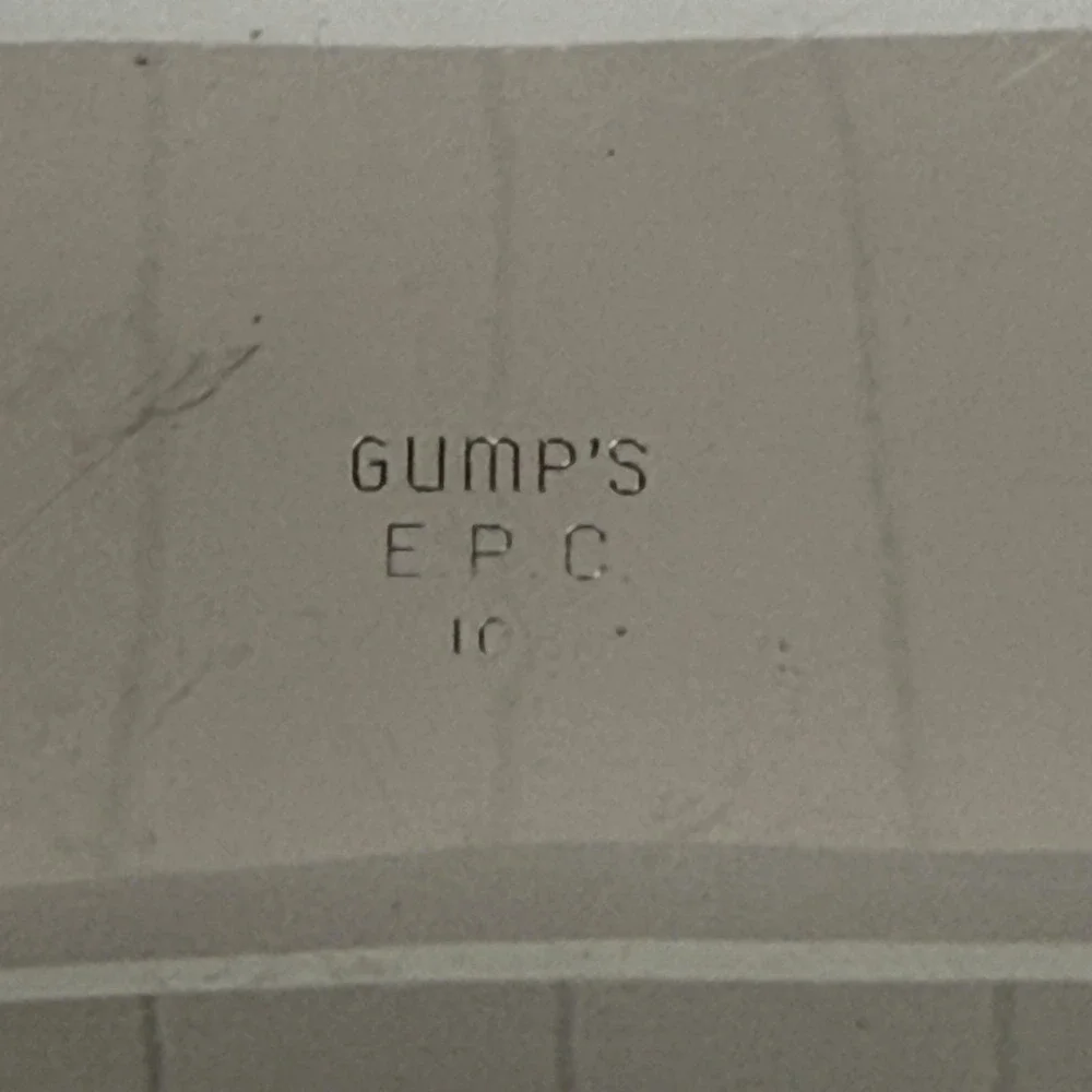 Vintage Gump's EPC Silver Plate Footed Tray‎ 13